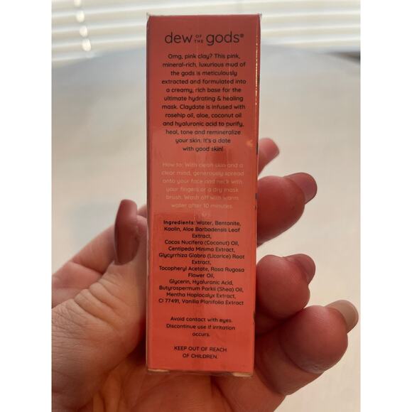 NWT Dew of the Gods Claydate Healing Face Mask Mini 15g 0.50oz - Picture 4 of 6